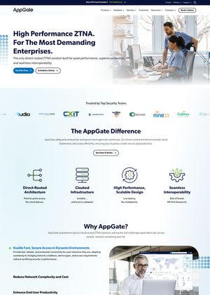 AppGate website screenshot